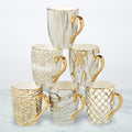 Certified International Matrix Gold Plated Mugs Set Of 6