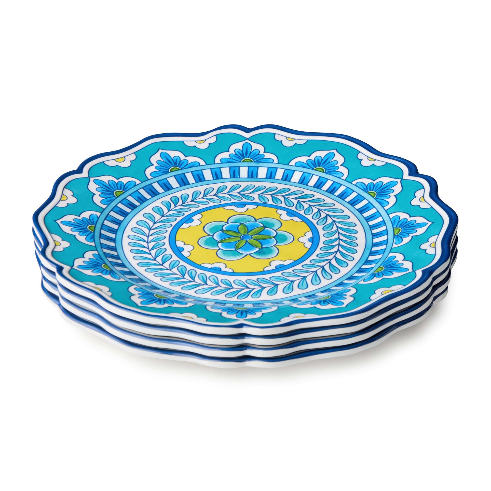 Certified International Porto Melamine 11 Dinner Plates Set Of 4 11.00 L X 11.00 W X 0.50 H