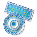 Certified International Porto Melamine 2 Piece Appetizer Set 19.00 L X 8.00 W X 0.75 H