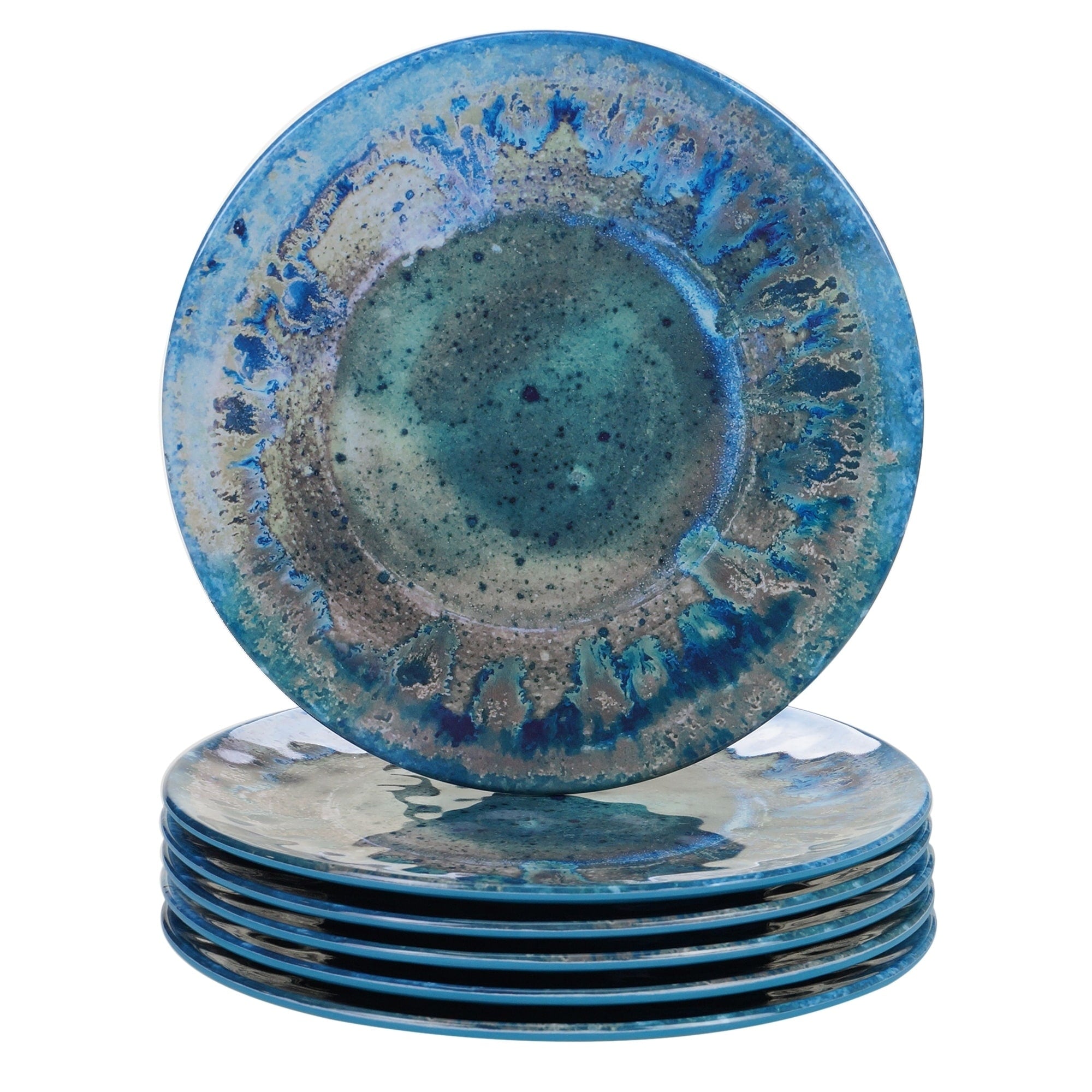 Certified International Radiance Salad Dessert Plate Set Of 6
