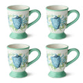 Certified International Sea Glass 14 Oz. Mugs Set Of 4 Assorted Designs