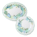 Certified International Sea Glass Melamine 2 Piece Platter Set 18.00 L X 13.50. H X 0.75 H