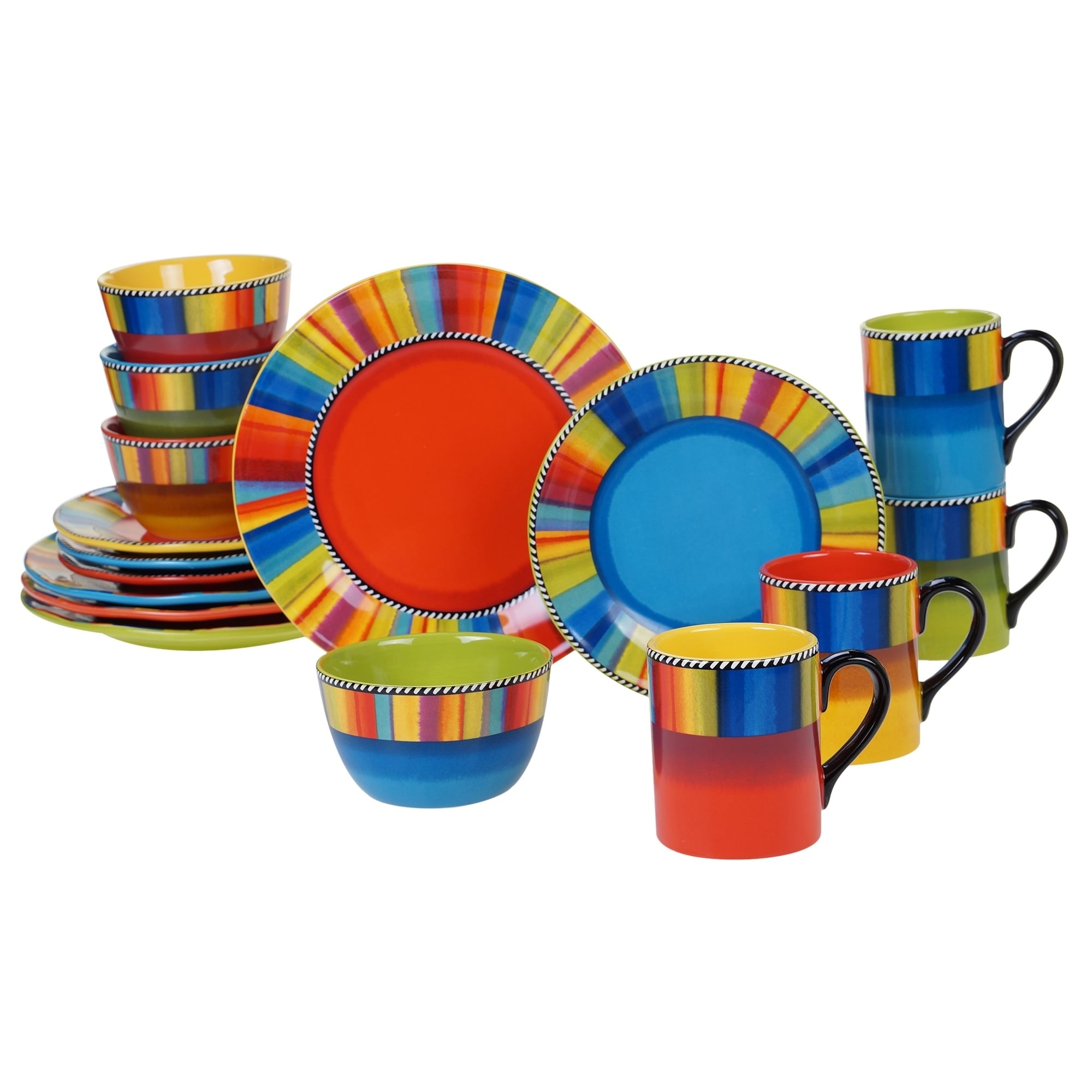 Certified International Sierra 16 Piece Dinnerware Set Service For 4
