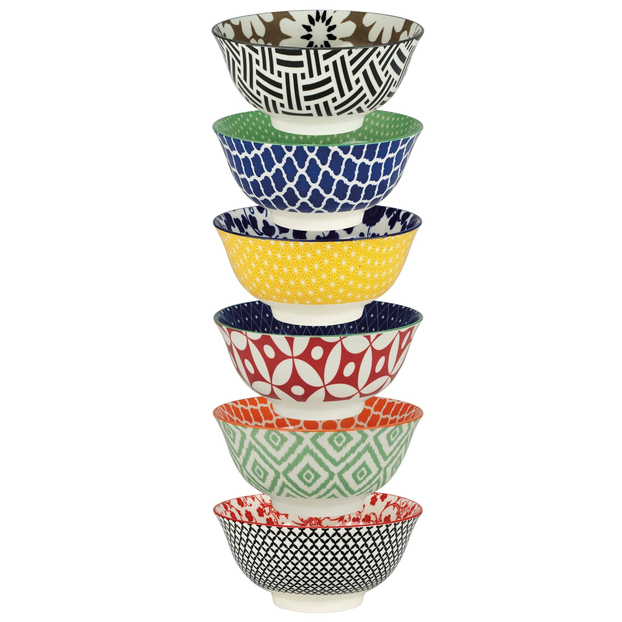 Certified International Soho Individual Porcelain Bowls Set Of 6