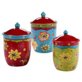 Certified International Tunisian Sunset Canisters Set Of 3