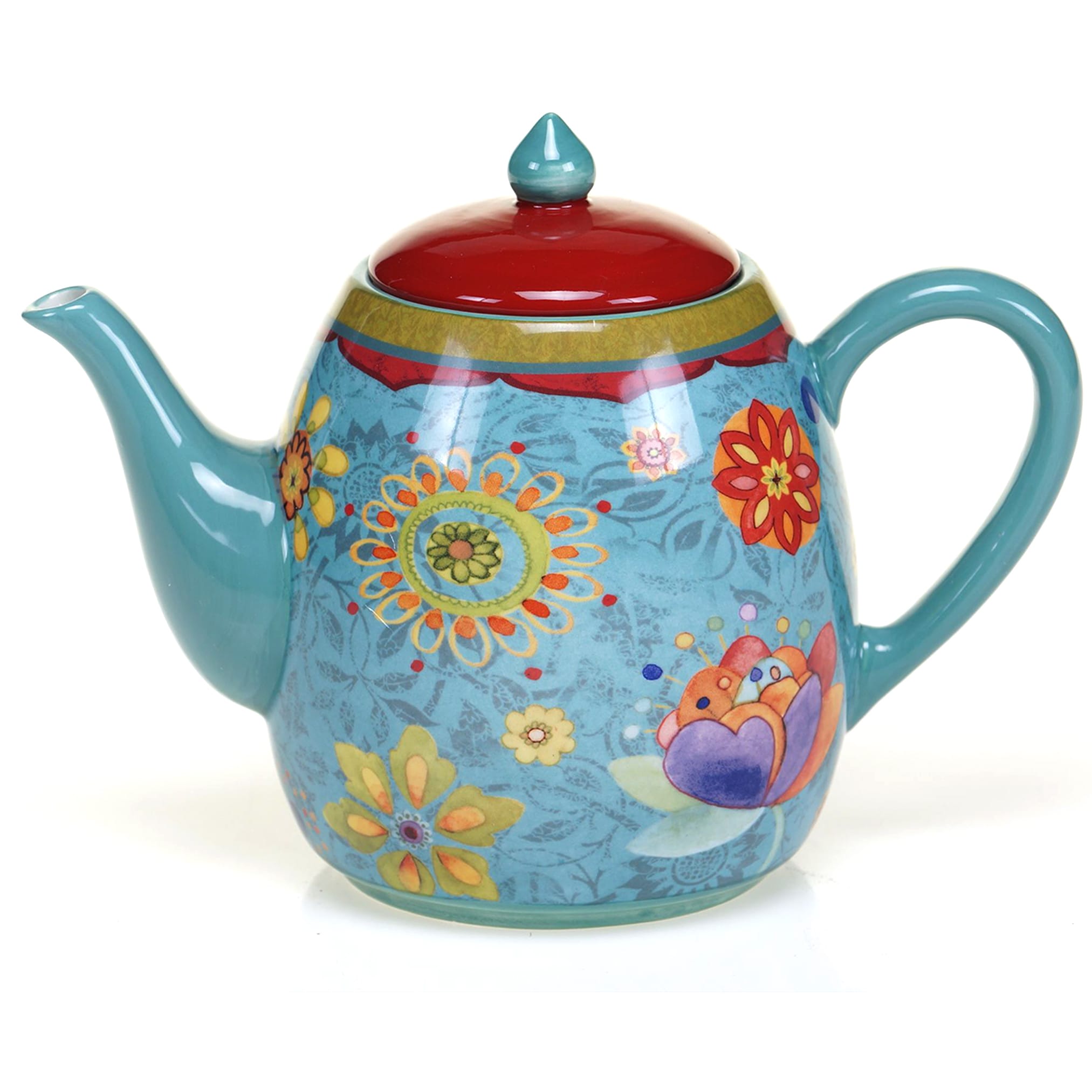 Certified International Tunisian Sunset 40 Ounce Teapot