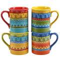 Certified International Valencia 16 Ounce Mugs Set Of 4 Assorted Designs