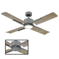 Cervantes 56 Inch Four Blade Indoor Outdoor Smart Ceiling Fan With Six Speed Dc Motor And Led Light.