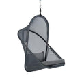 Cery Outdoor Hanging Swing Chair Cushioned Dark Gray Mesh