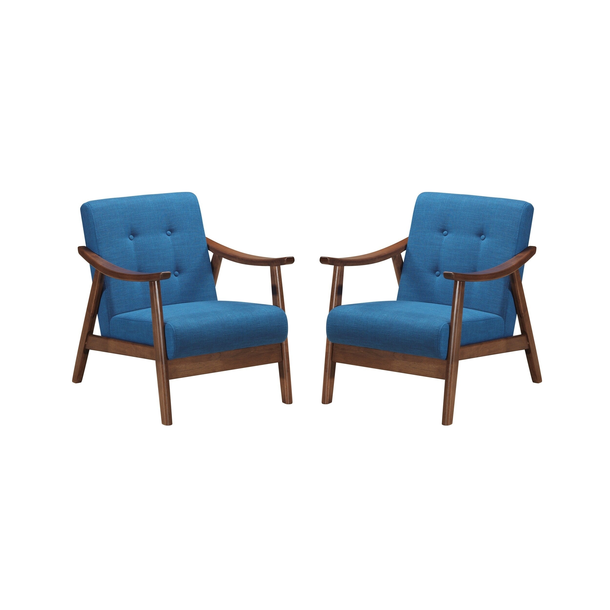 Chabani Mid Century Modern Accent Chairs Set Of 2 By Chirstopher Knight Home