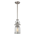 Chadwick 7 Inch Wide 1 Light Mini Pendant In Satin Nickel
