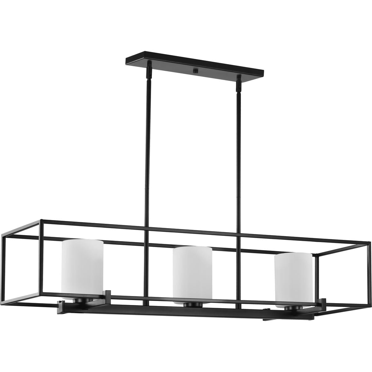 Chadwick Three Light Matte Black Island Chandelier 40 In X 40 In X 8.75 In