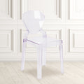 Chair With Tear Back In Transparent Crystal Wedding Chairs 15.75 W X 19.5 D X 32.25 H