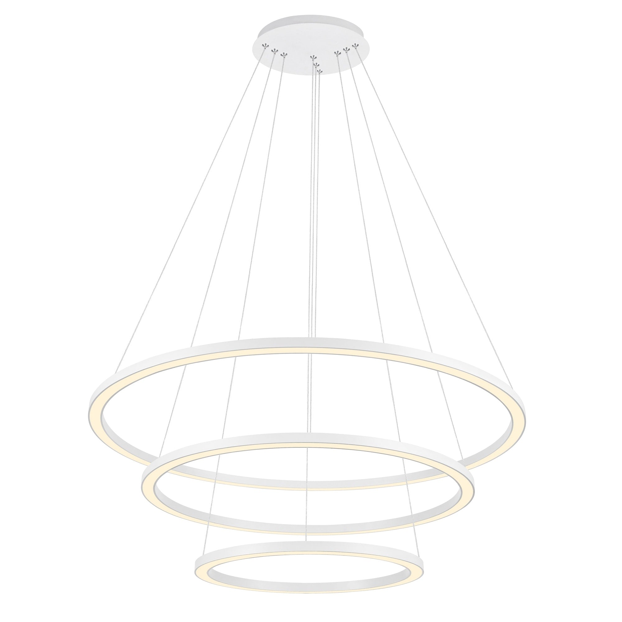 Strick Bolton Harman White Led Chandelier