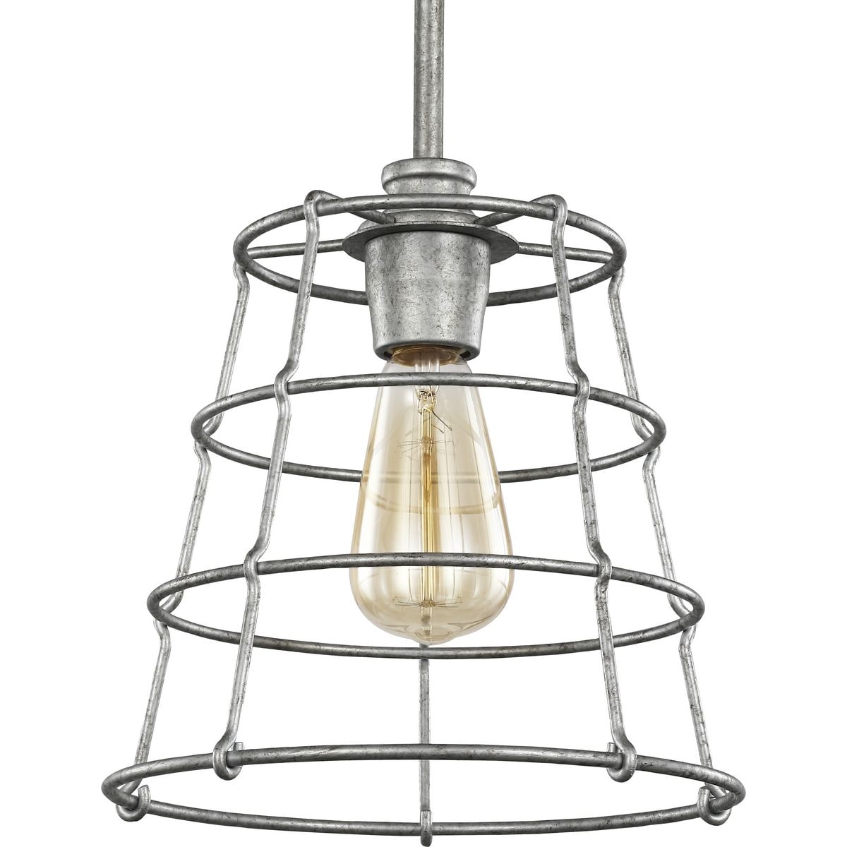 Chambers Collection Galvanized One Light Mini Pendant 12.675 X 12.09 X 12.09