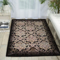 Chambord Damask Black Rug 36 X 56