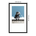 Chameleon In Bathtube 3 By Justyna Jaszke Wood Framed Wall Art Print