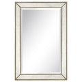 Champagne Beed Beveled Mirror Clear