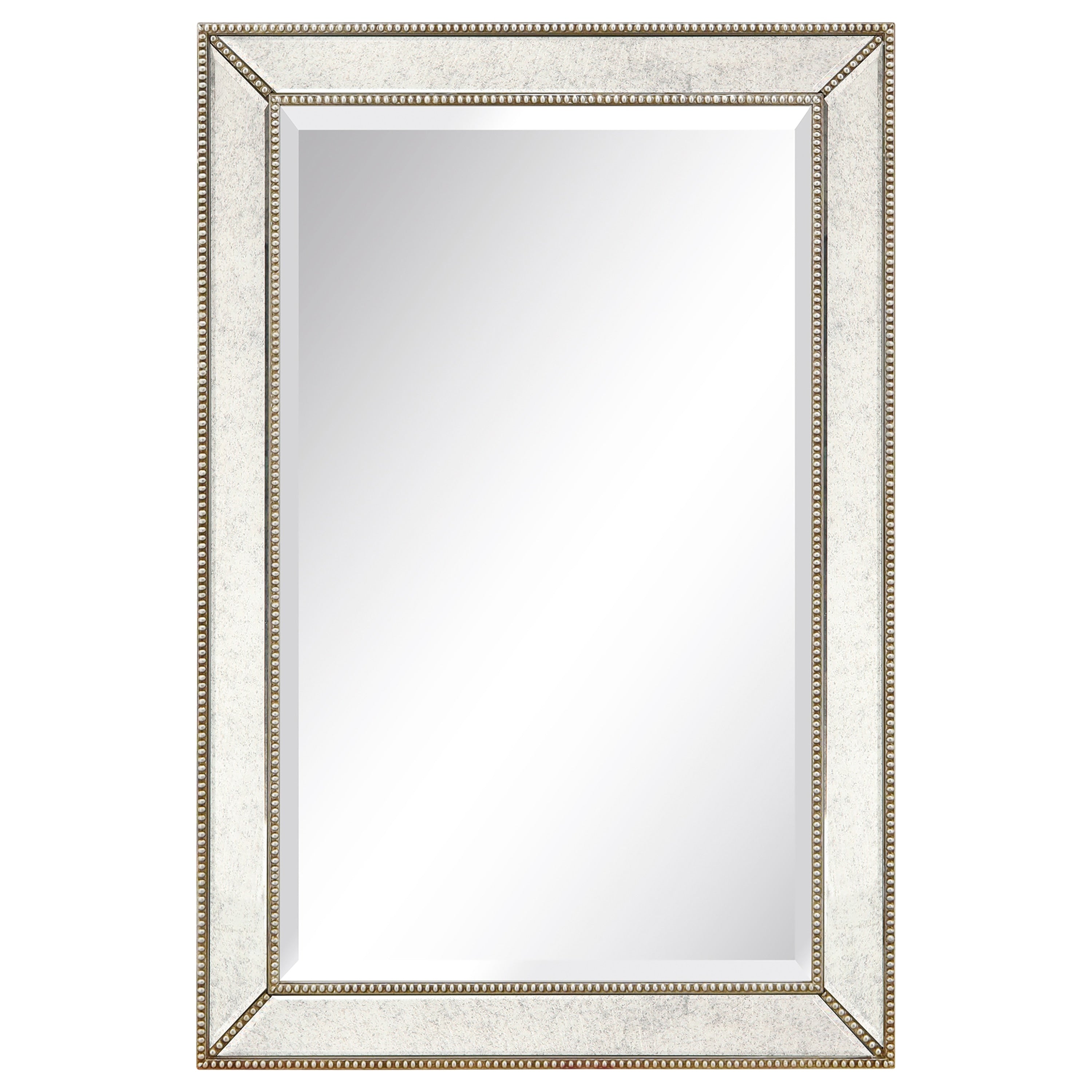 Champagne Beed Beveled Mirror Clear
