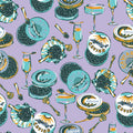 Champagne And Caviar Lavendar Peel And Stick Wallpaper
