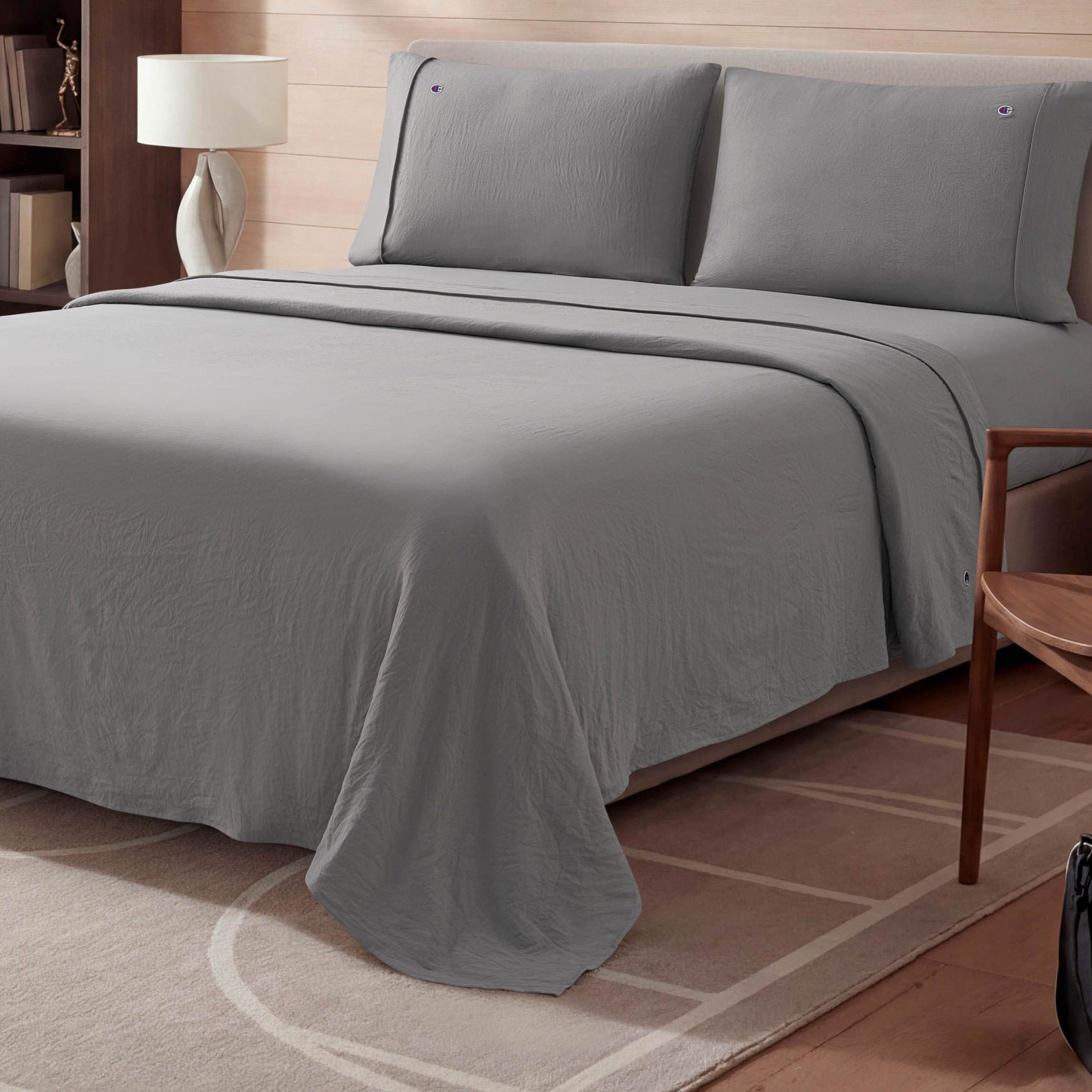 Champion Embroidery Patch Microfiber Sheet Sets