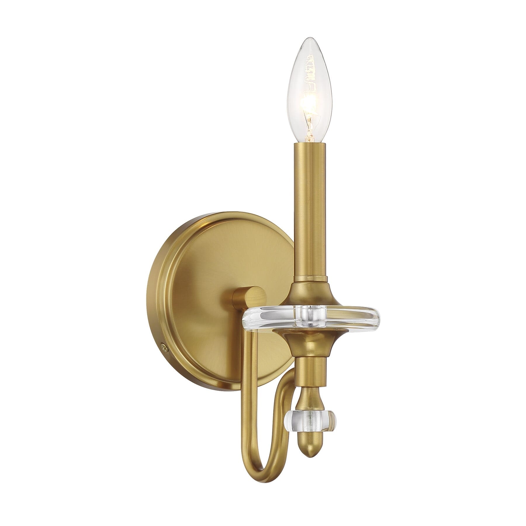 Champlain 1 Light Wall Sconce In Warm Brass