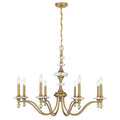 Champlain 8 Light Chandelier In Warm Brass
