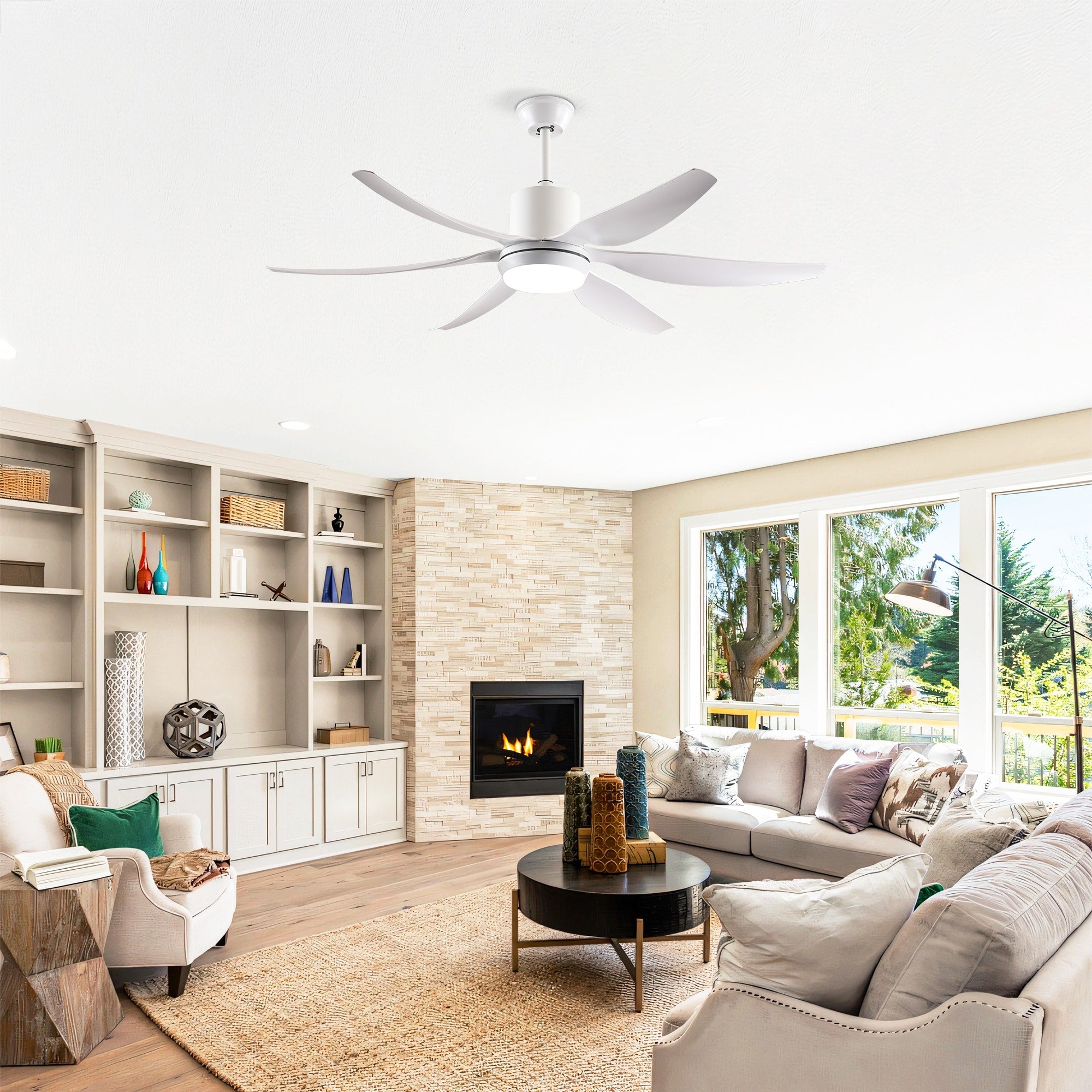 Chandelier Ceiling Fan With Light Reversible Motor