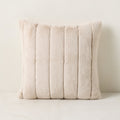 Channel Off-White Faux Fur Throw Blanket 60inx80in