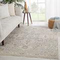 Chanton Medallion Gray Cream Area Rug