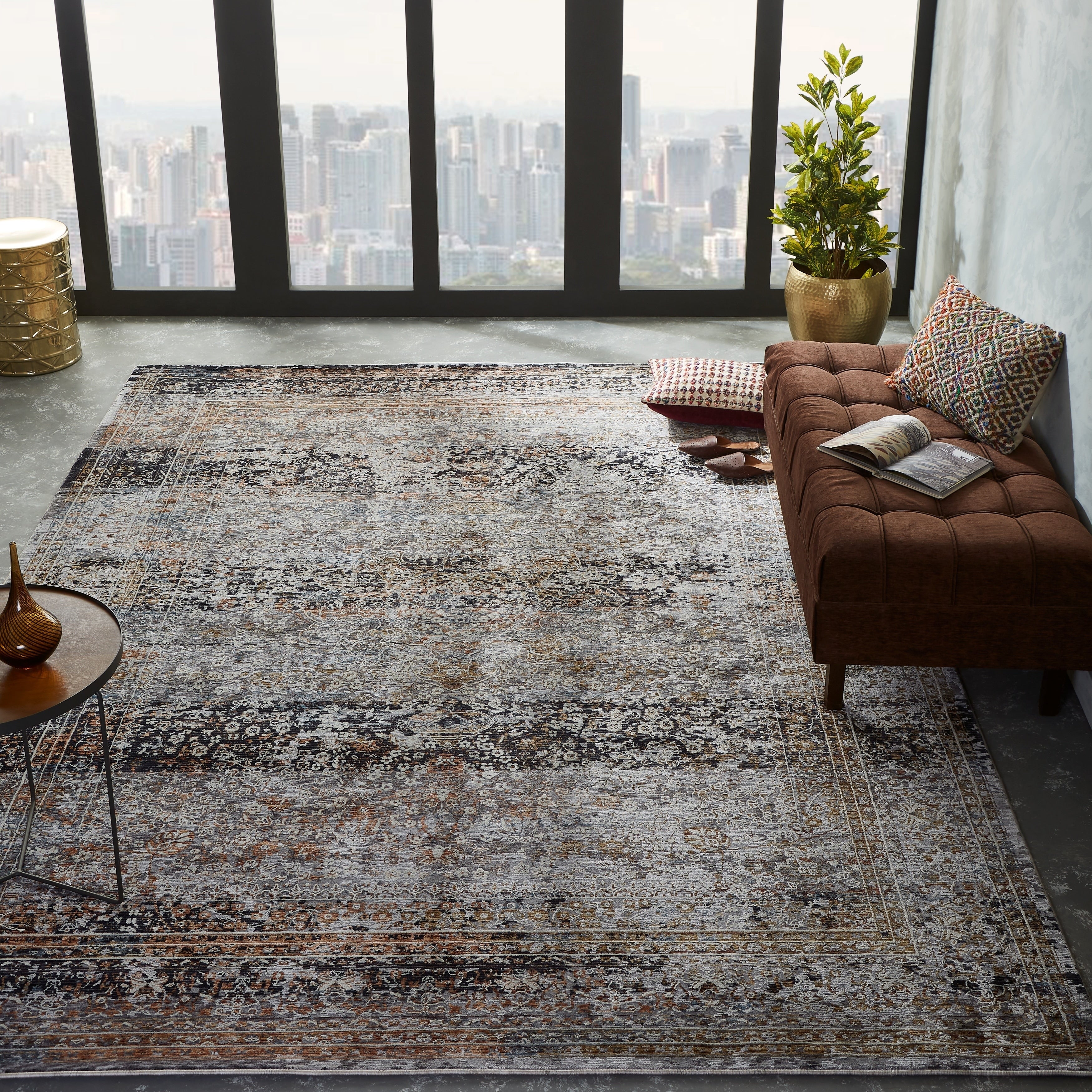 Charcoal Earth Area Rug