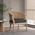 Charcoal Leisure Chair Side Chair Office Chair Reception Chair With Wood Legs Reading Chair Padded Dressing Chair