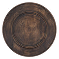 Charger Plates With Dark Wooden Design Set Of 4