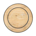 Charger Plates With Wooden Design Set Of 4