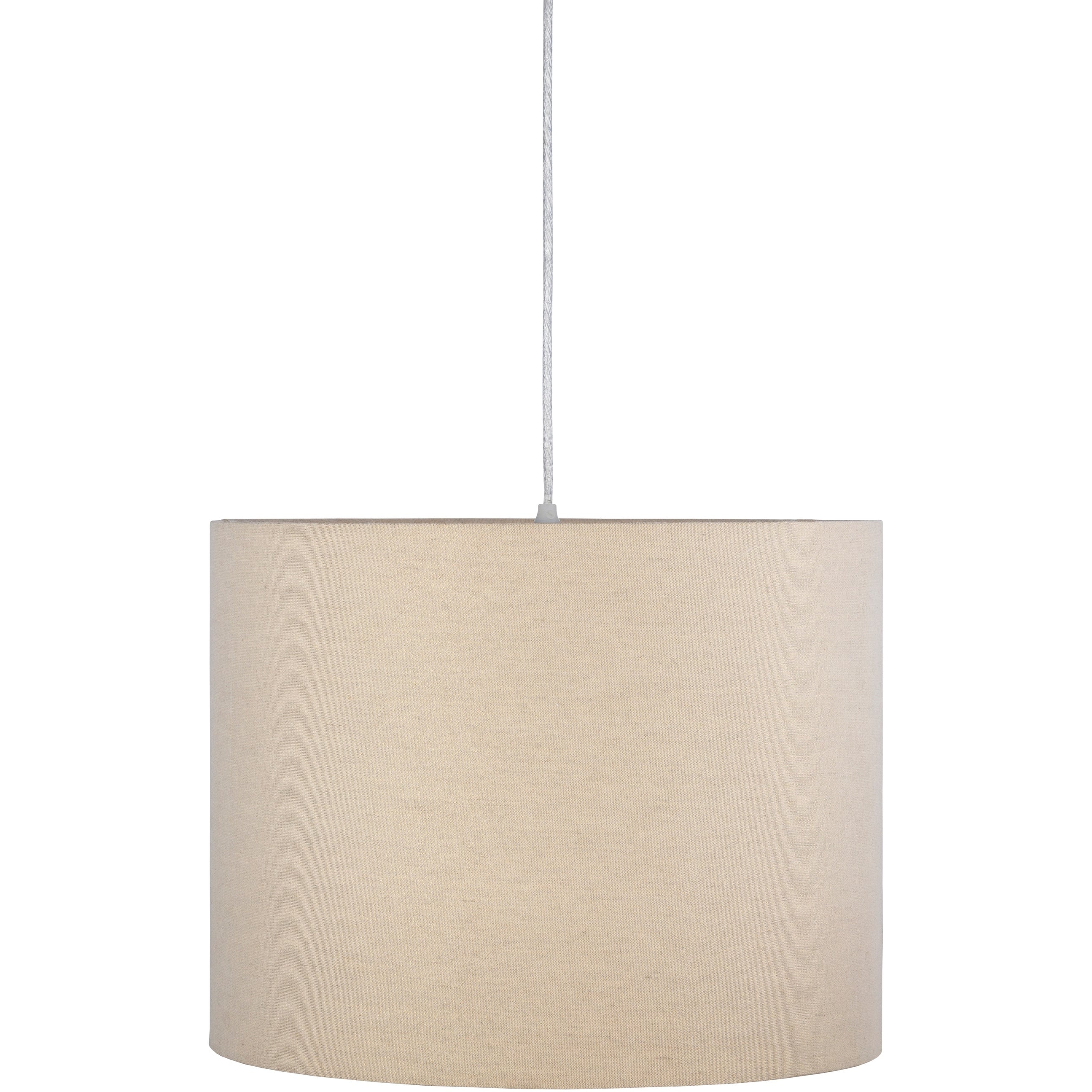 Charles Gray Cotton 18 Inch Drum Pendant Light 14 H X 18 W X 18 D
