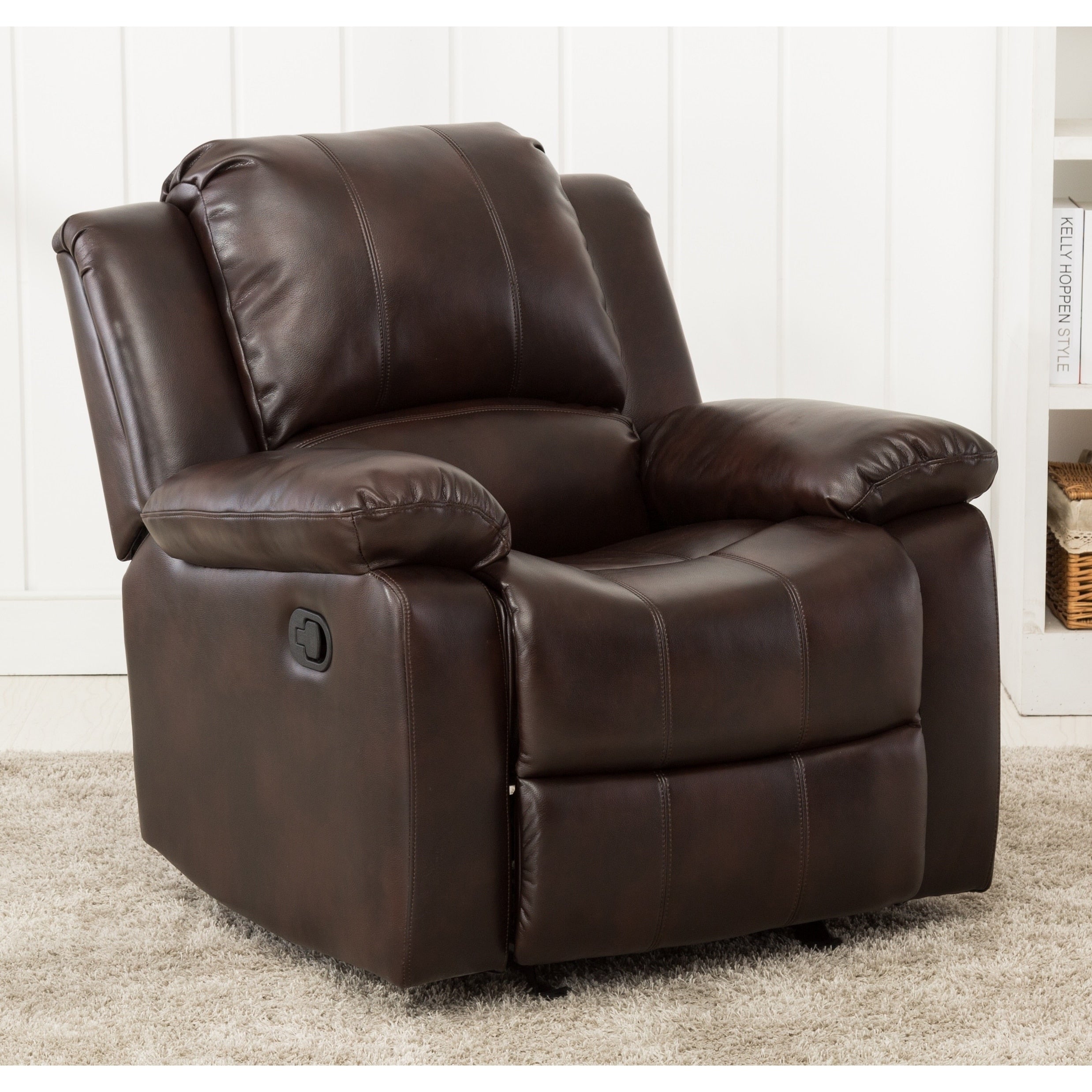Charleston Leather Gel Recliner By Greyson Living