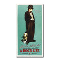 Charlie Chaplin A Dogs Life Movie Poster Gallery Wrapped Canvas Giclee Art 36 In X 18 In