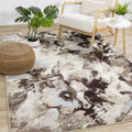 Castle Watercolor Flowers Rug