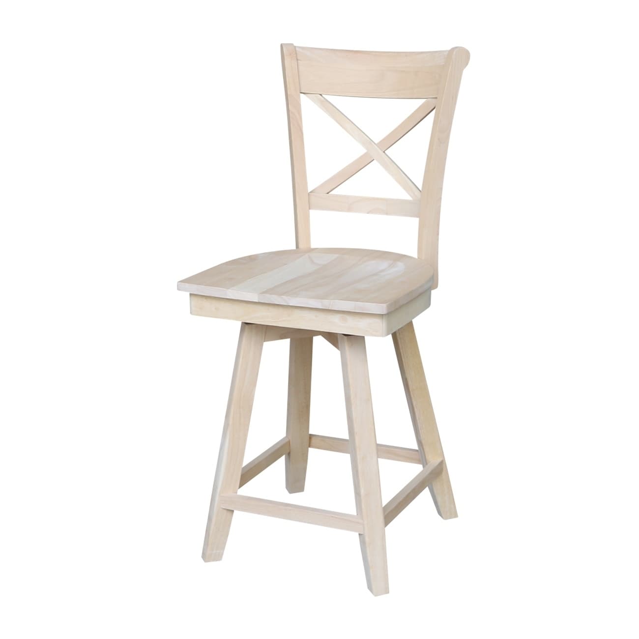 Charlotte Stool With Swivel And Auto Return Unfinished