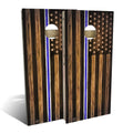 Charred Ems White And Blue Cornhole Set Choose Your Size