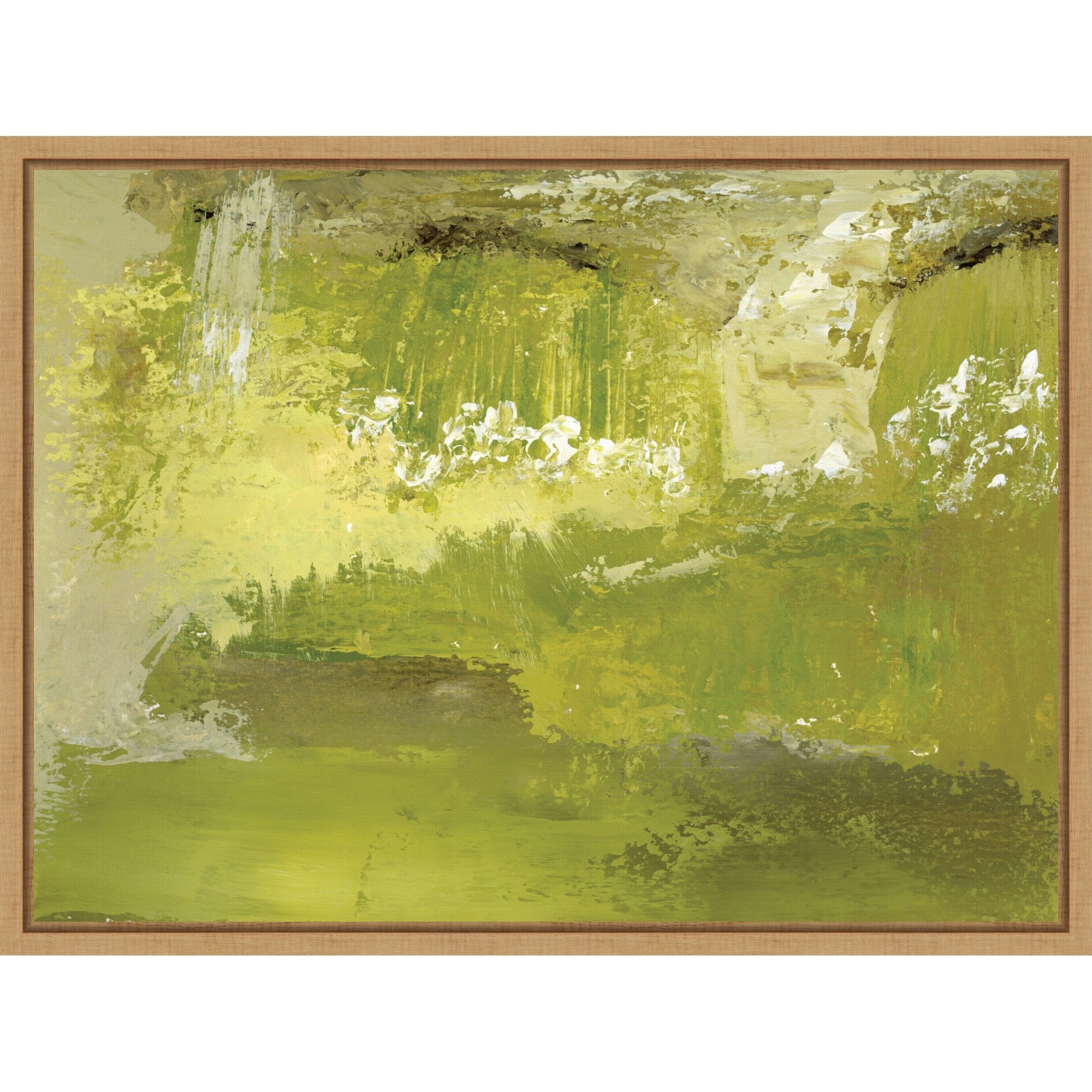 Chartreuse Clearing By Breanna Megan Studio Framed Canvas Wall Art