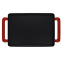 Chasseur 14 Inch Red Rectangular French Enameled Cast Iron Griddle