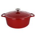 Chasseur 5.5 Quart Red French Enameled Cast Iron Round Dutch Oven