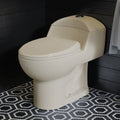 Chateau One Piece Elongated Dual Flush Toilet In Bisque 0.8 1.28 Gpf N A