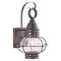 Chatham 1 Light Bronze Coastal Outdoor Wall Lantern Clear Glass 8 In W X 13.5 In H X 8.5 In D