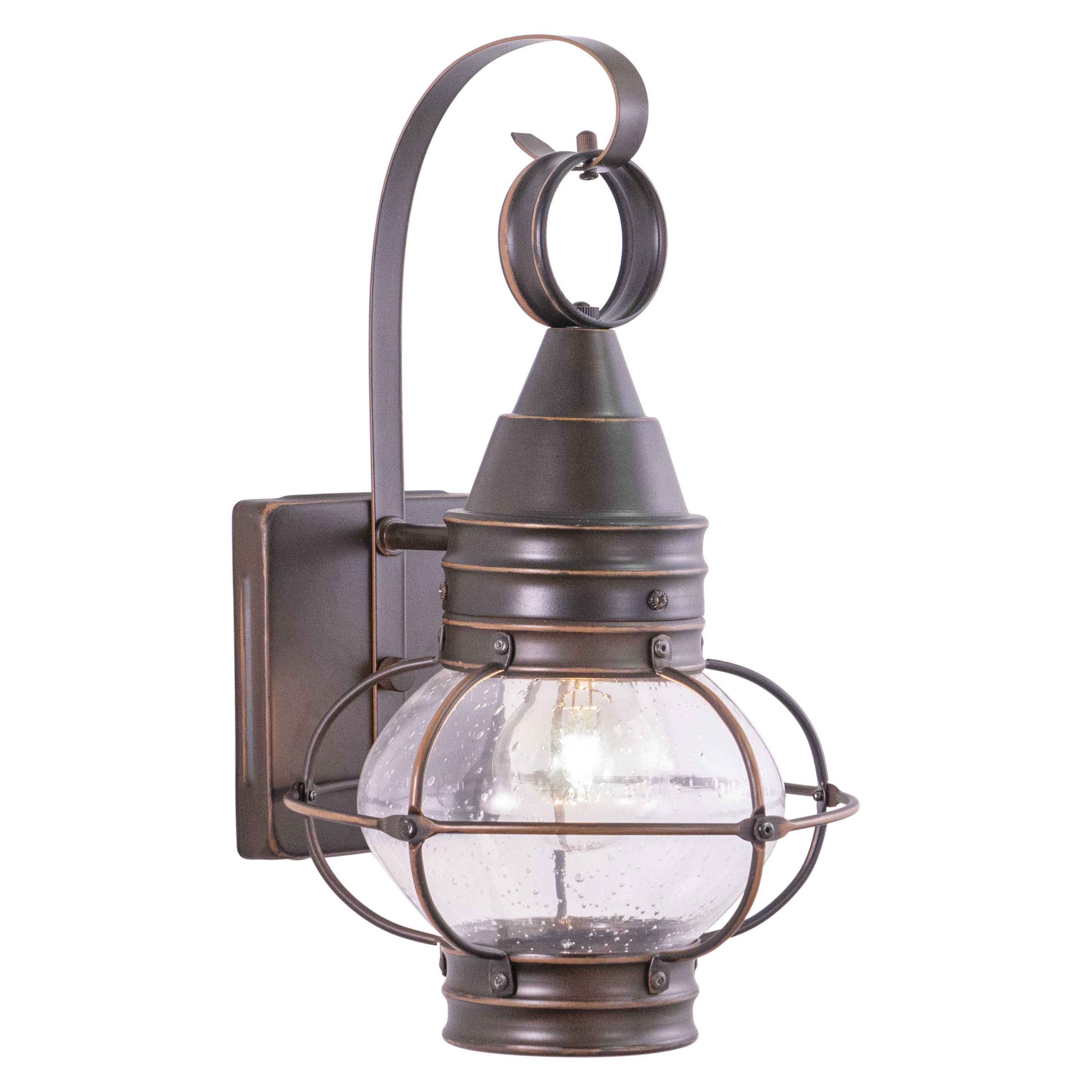 Chatham 1 Light Bronze Coastal Outdoor Wall Lantern Clear Glass 8 In W X 13.5 In H X 8.5 In D
