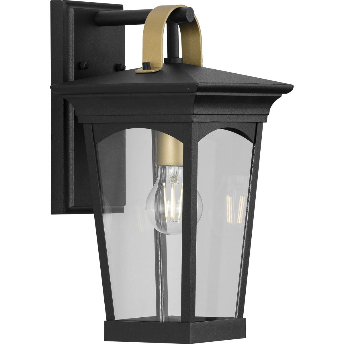 Chatsworth Collection Black One Light Small Wall Lantern 13.58 X 11.61 X 10.63