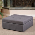 Chatsworth Fabric Storage Ottoman By Christopher Knight Home
