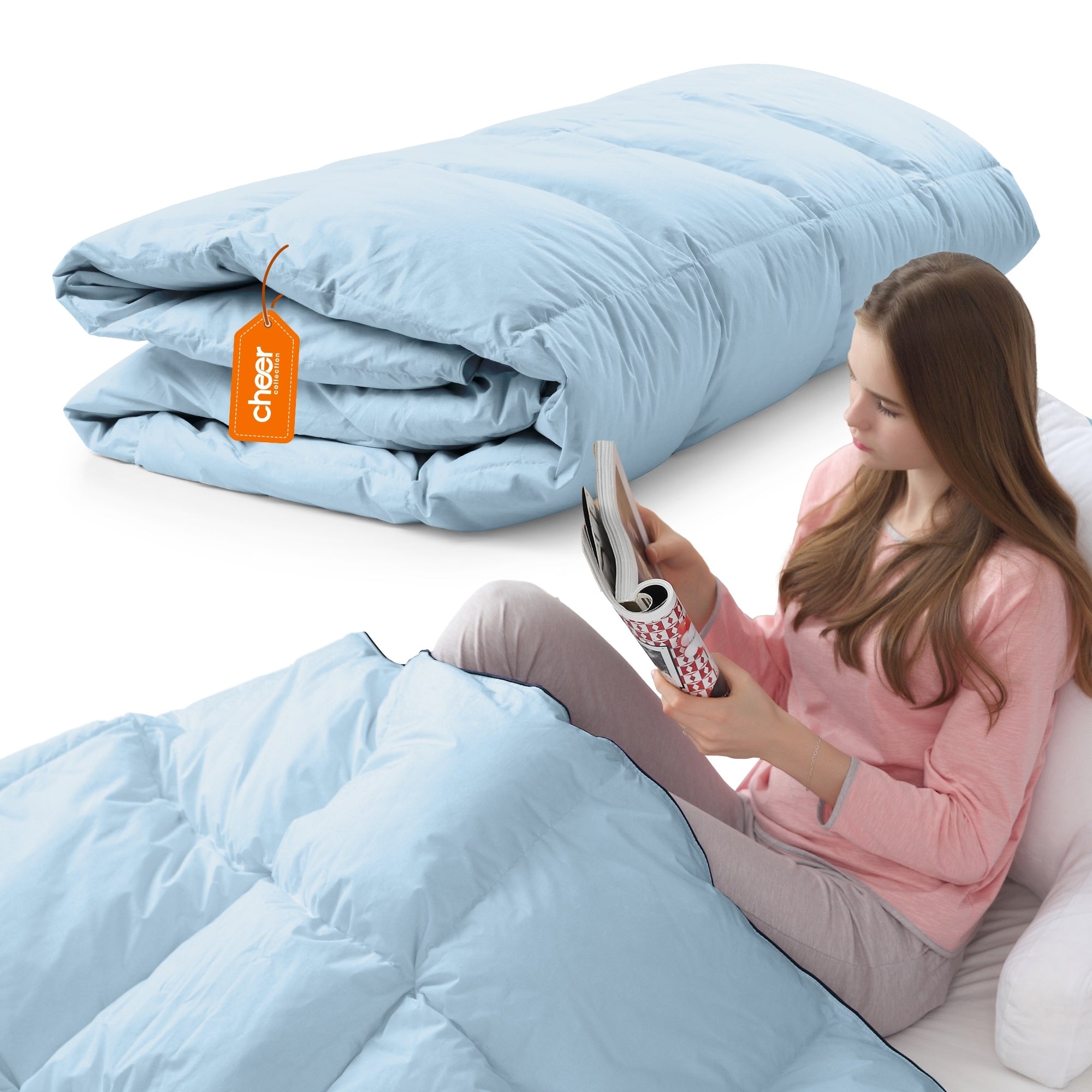 Cheer Collection All Season Down Alternative Hypoallergenic Comforter