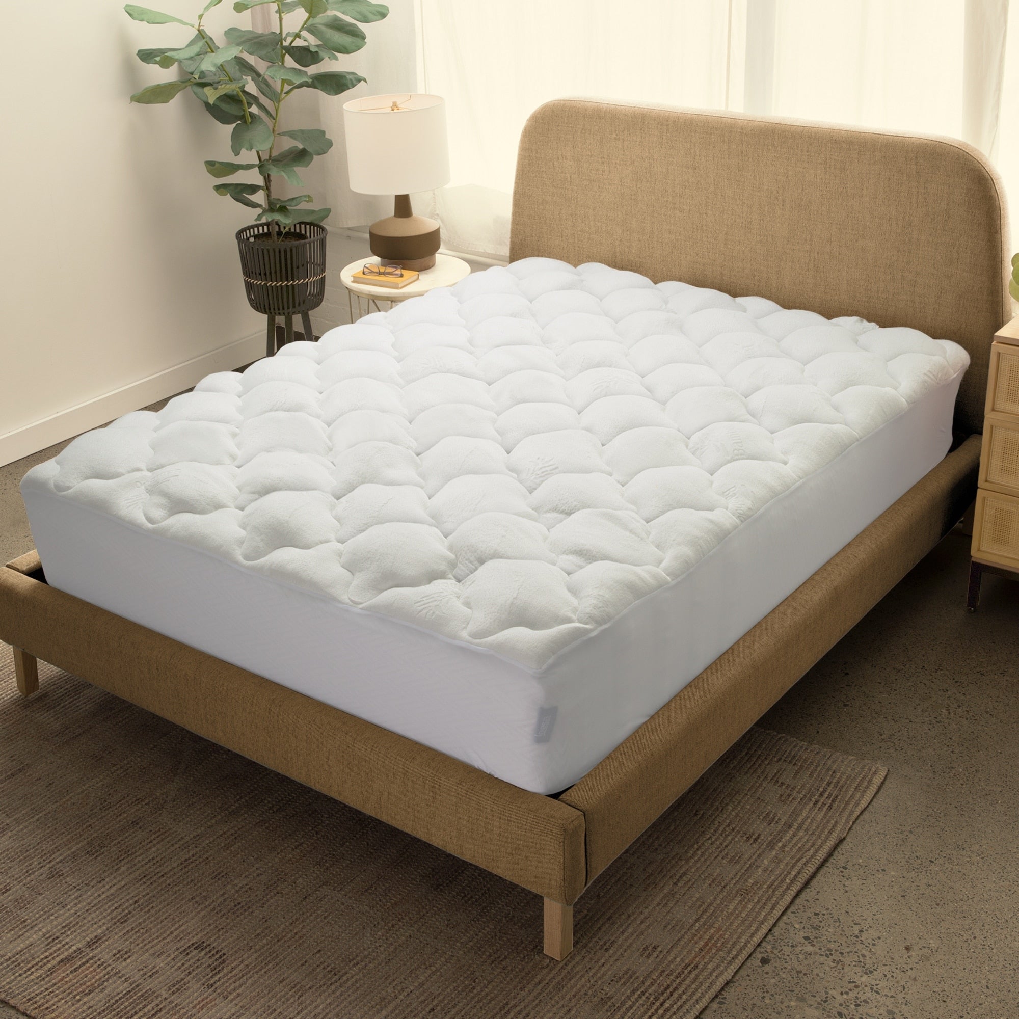 Cheer Collection All Season Rayon From Bamboo Plush Mattress Pad